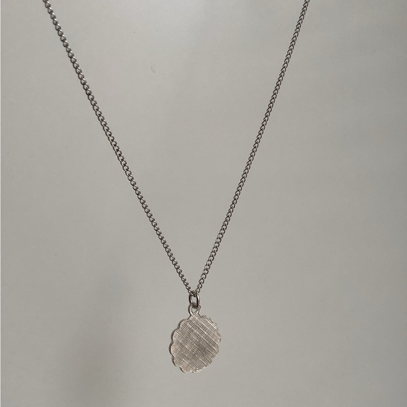 Libra Zodiac dainty pendant charm necklace New vintage STER silver - Picture 10 of 15